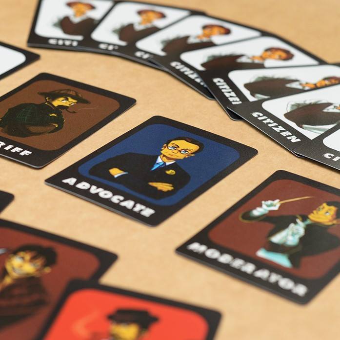 Mafia role cards spread